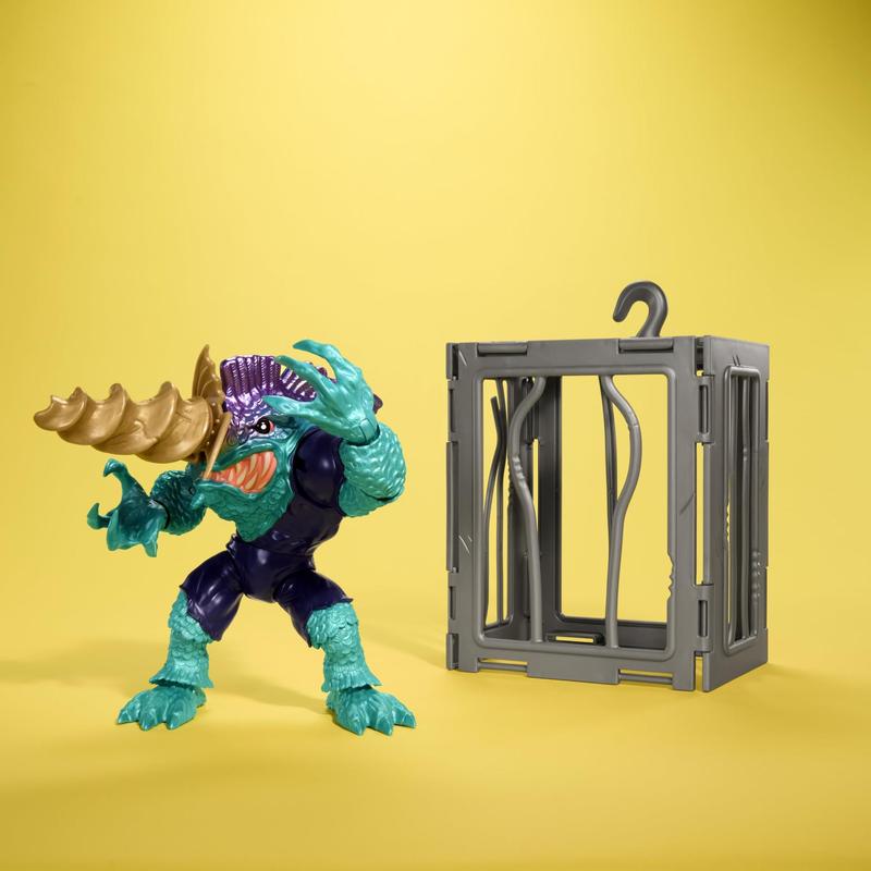 Boneco de ação Mattel Street Sharks Slash de 15 cm com Bite